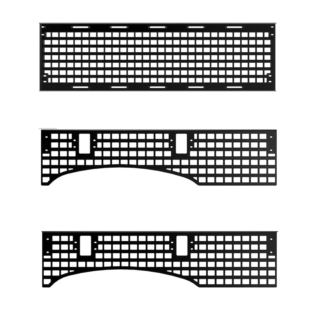 195203 – PUTCO Molle Cargo Panel, Use To Mount Bags/ Trail Gear/ Tools/ High Lift Jacks/ Axes/ Shovels/ RotopaX/ Maxt...